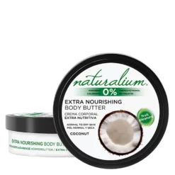 Naturalium Coconut Body Butter 200 Ml, Noix De Coco, Peau Sèche, Tous Types De Pe